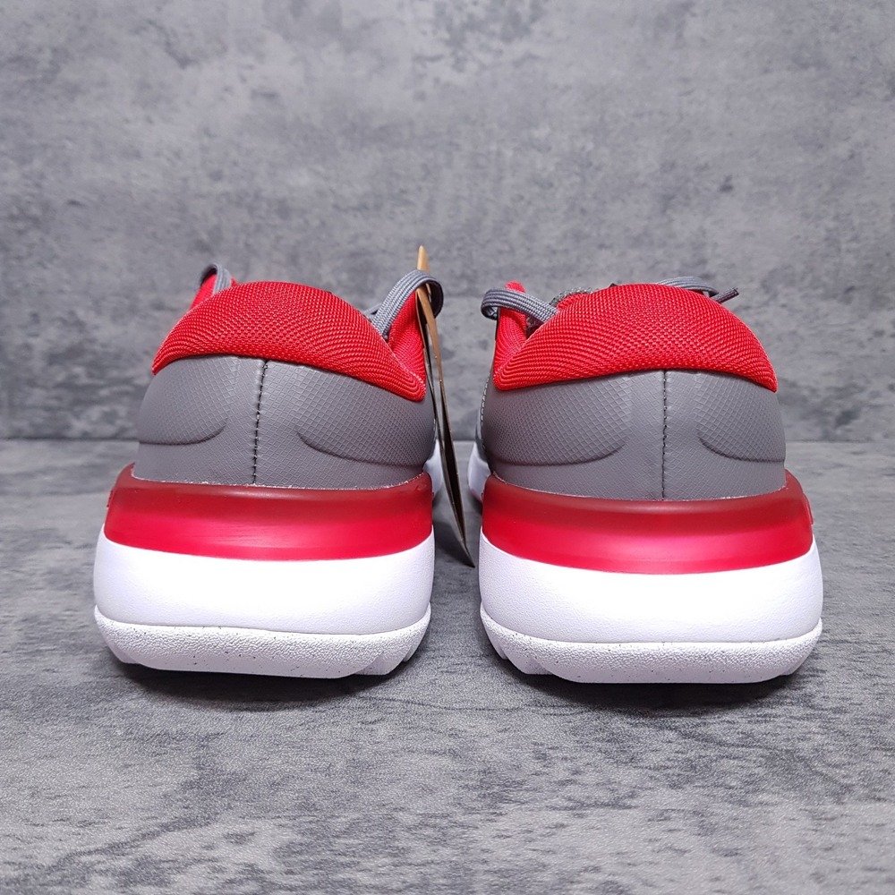 NIKE Free Golf Next Nature Golf Shoes‎ Mens Size 10.5 Iron Grey University Red - Picture 4 of 5